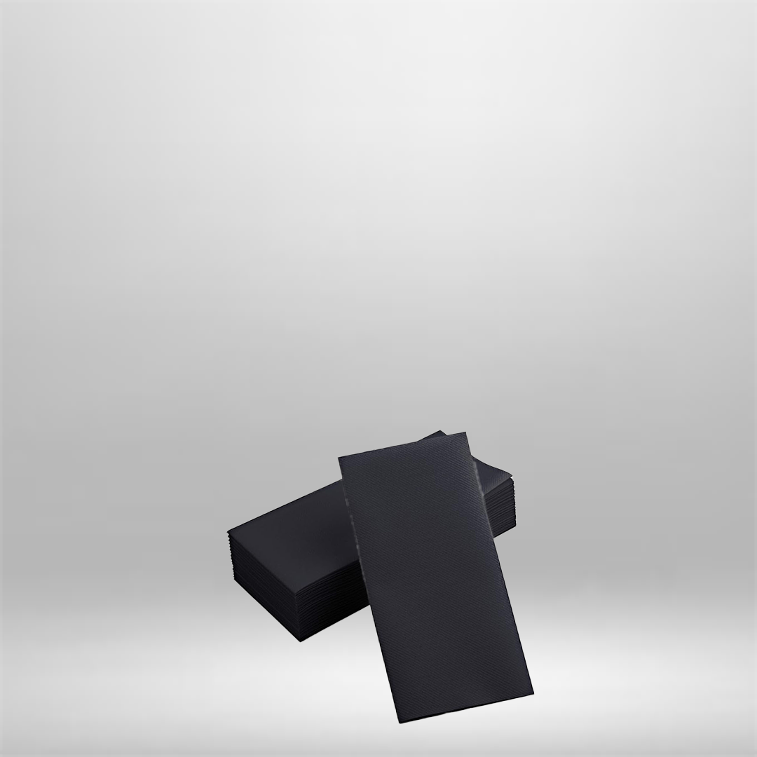 Linen-Feel Napkins - Black