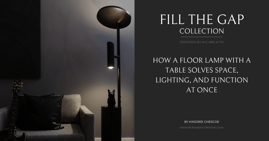 How a Floor Lamp With a Table Solves Space, Lighting, and Function at Once